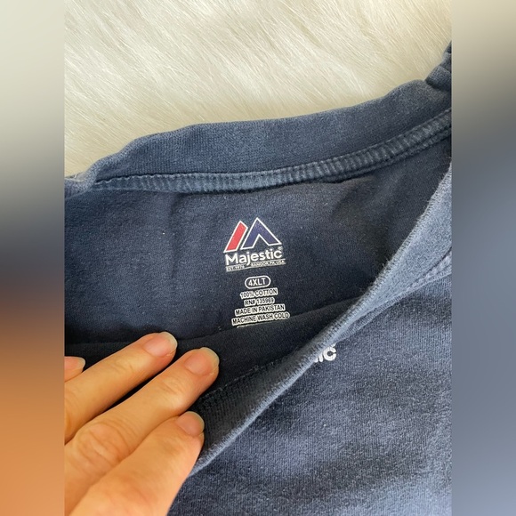 Majestic Milwaukee brewers Navy Blue Graphic Tee 4xlt - Picture 7 of 8